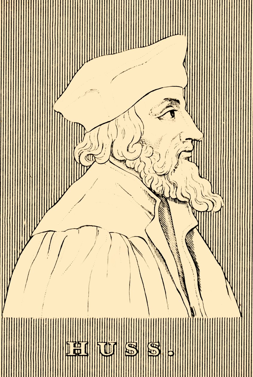 Huss, c1369-1415, 1830. af Unbekannt