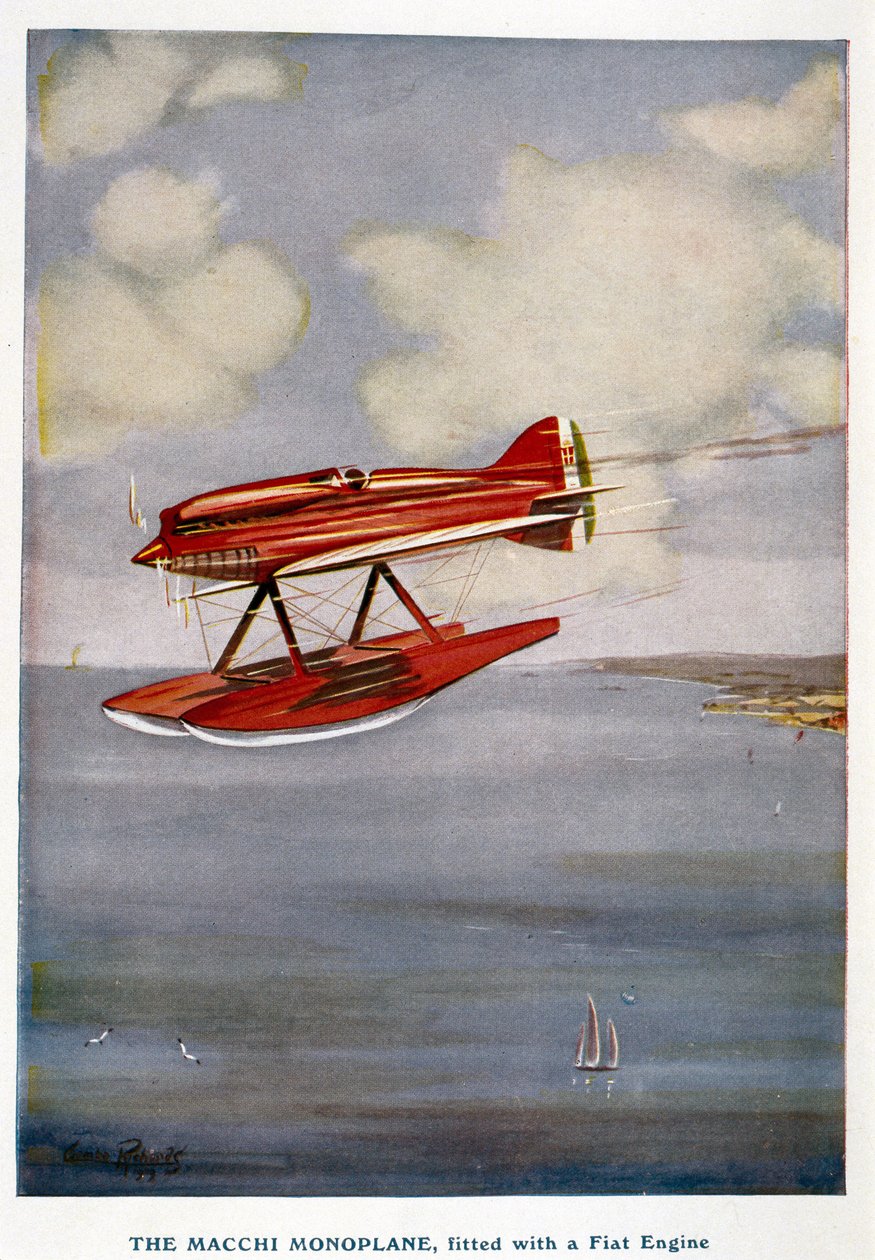 Macchi monoplan vandflyver, Schneider Trophy, september 1929 af Unbekannt