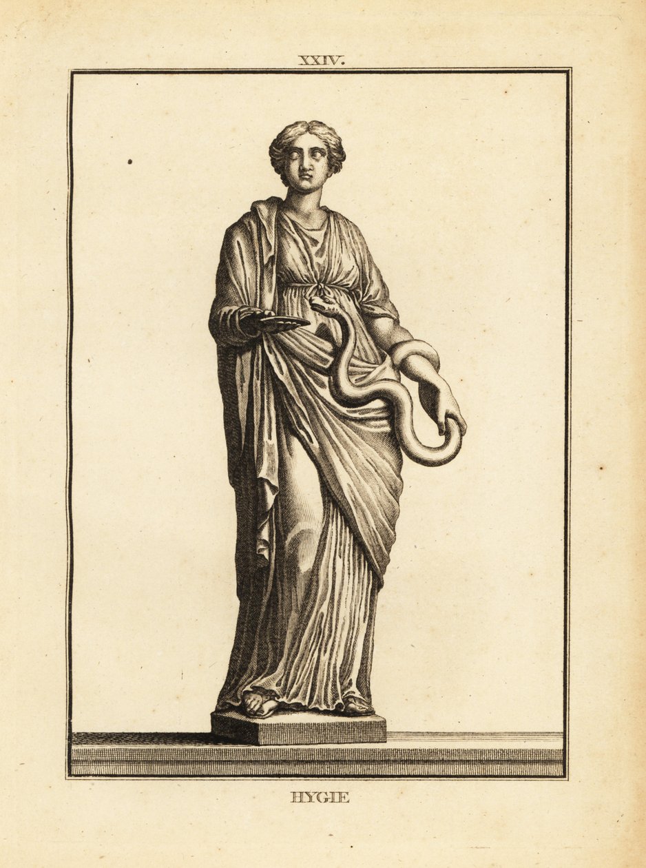 Hygieia, græsk og romersk gudinde for sundhed og renlighed, datter af medicinguden Asclepius af Unbekannt