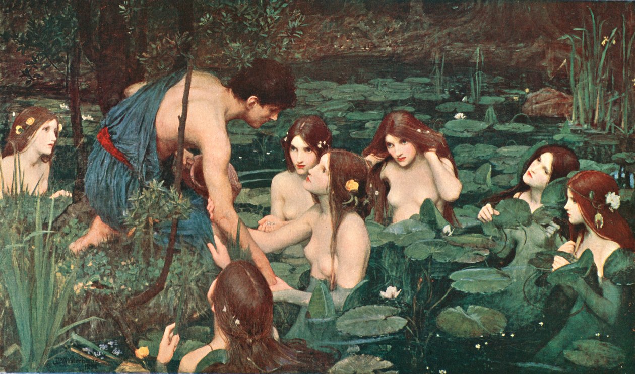 Hylas and the Nymphs, 1896, c1902. af Unbekannt