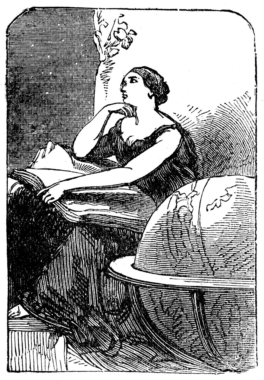 Hypatia c370-415, matematiker og nyplatonisk filosof, midten af 1800-tallet af Unbekannt