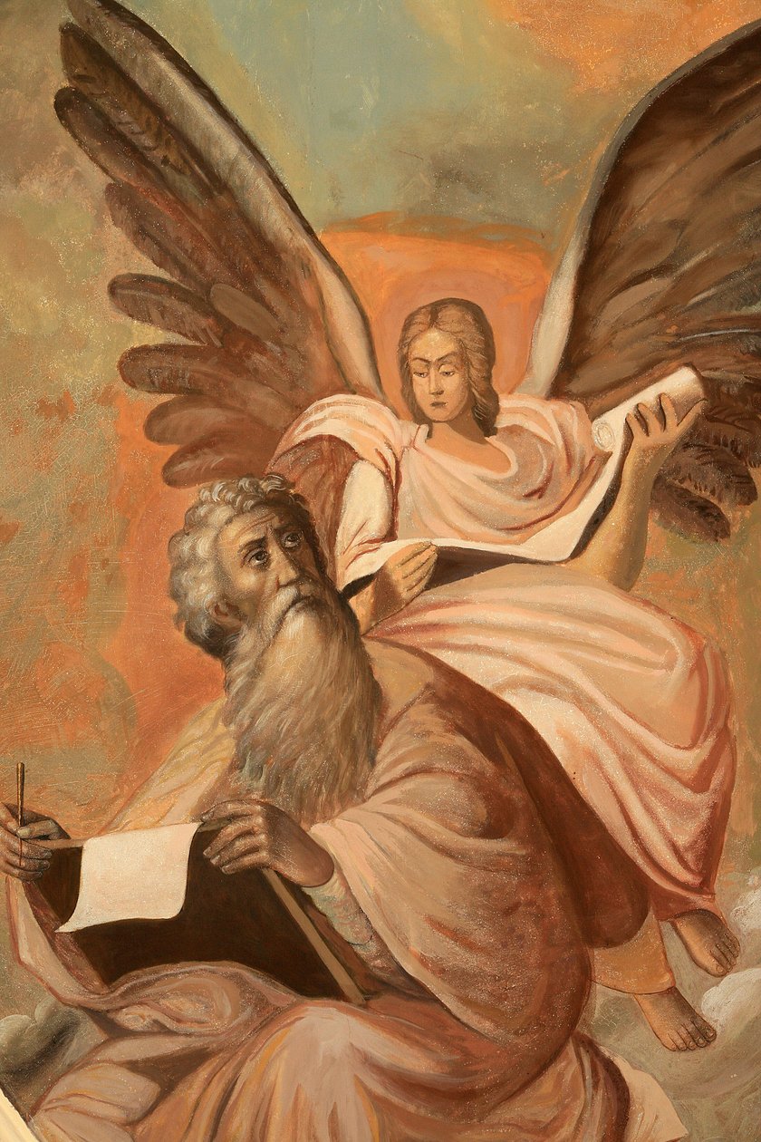 Ikon ved Aghiou Pavlou kloster på Athos-bjerget Saint Matthew Grece af Unbekannt