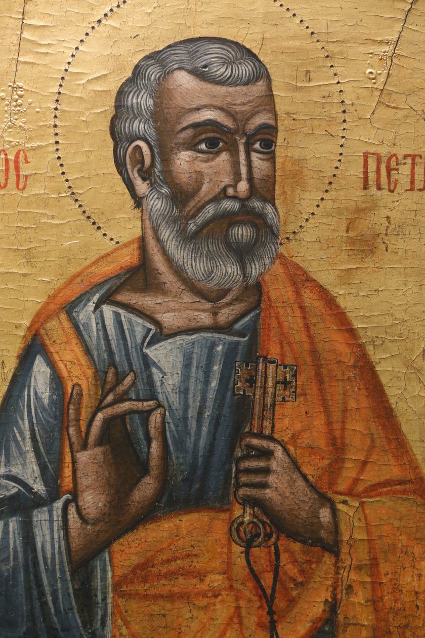 Ikon i Pedoulas byzantinske museum: Sankt Peter (1600-tallet), 20150510, Pedoulas, Cypern af Unbekannt