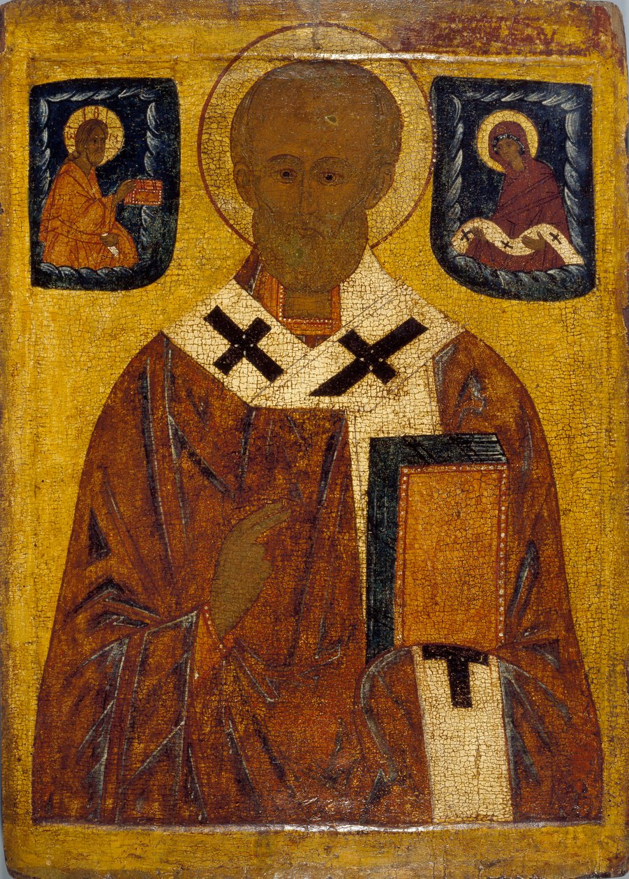 Ikon af St Nicholas, 15.-16. århundrede 1401-1600 af Unbekannt