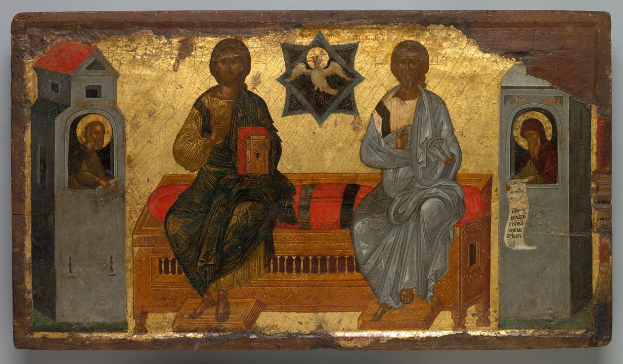 Ikon for Det Nye Testamentes Treenighed, ca. 1450. af Unbekannt