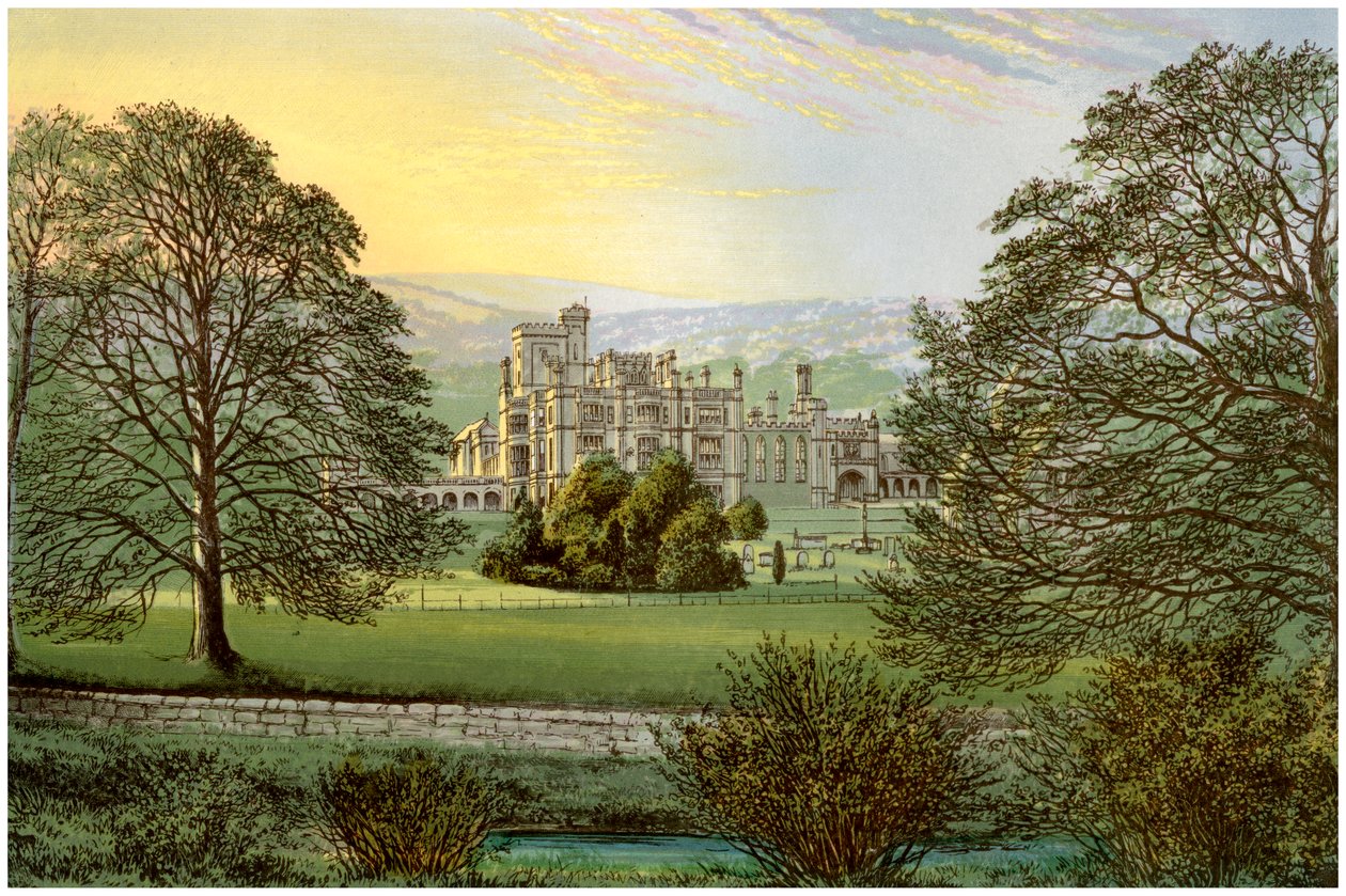Ilam Hall, Staffordshire, hjemsted for familien Hanbury, c1880 af Unbekannt