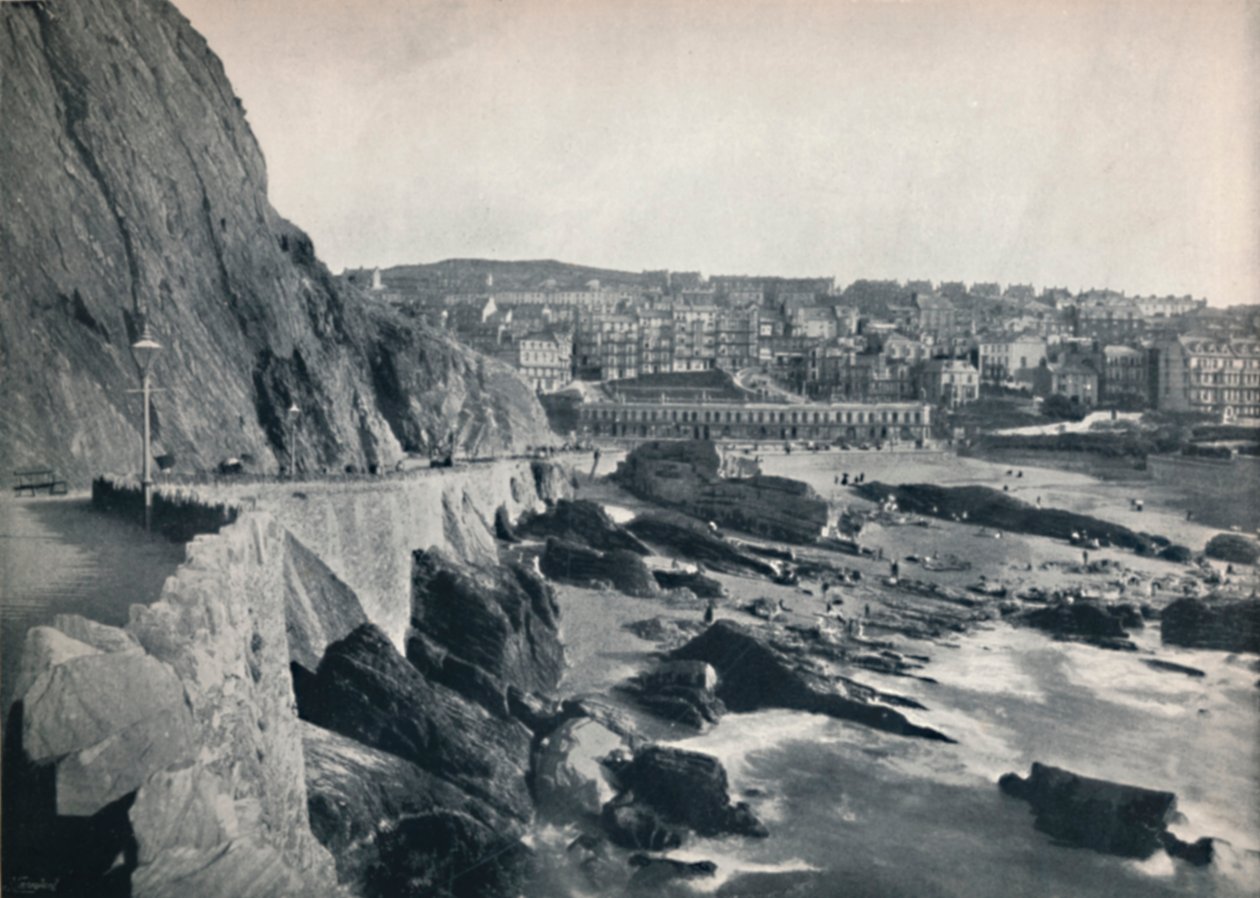 Ilfracombe - overblik, viser Capstone Parade, 1895 af Unbekannt