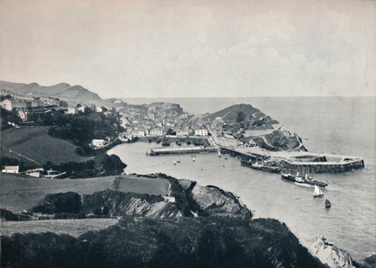 Ilfracombe - Typisk udsigt, der viser den forrevne kyst, 1895 af Unbekannt