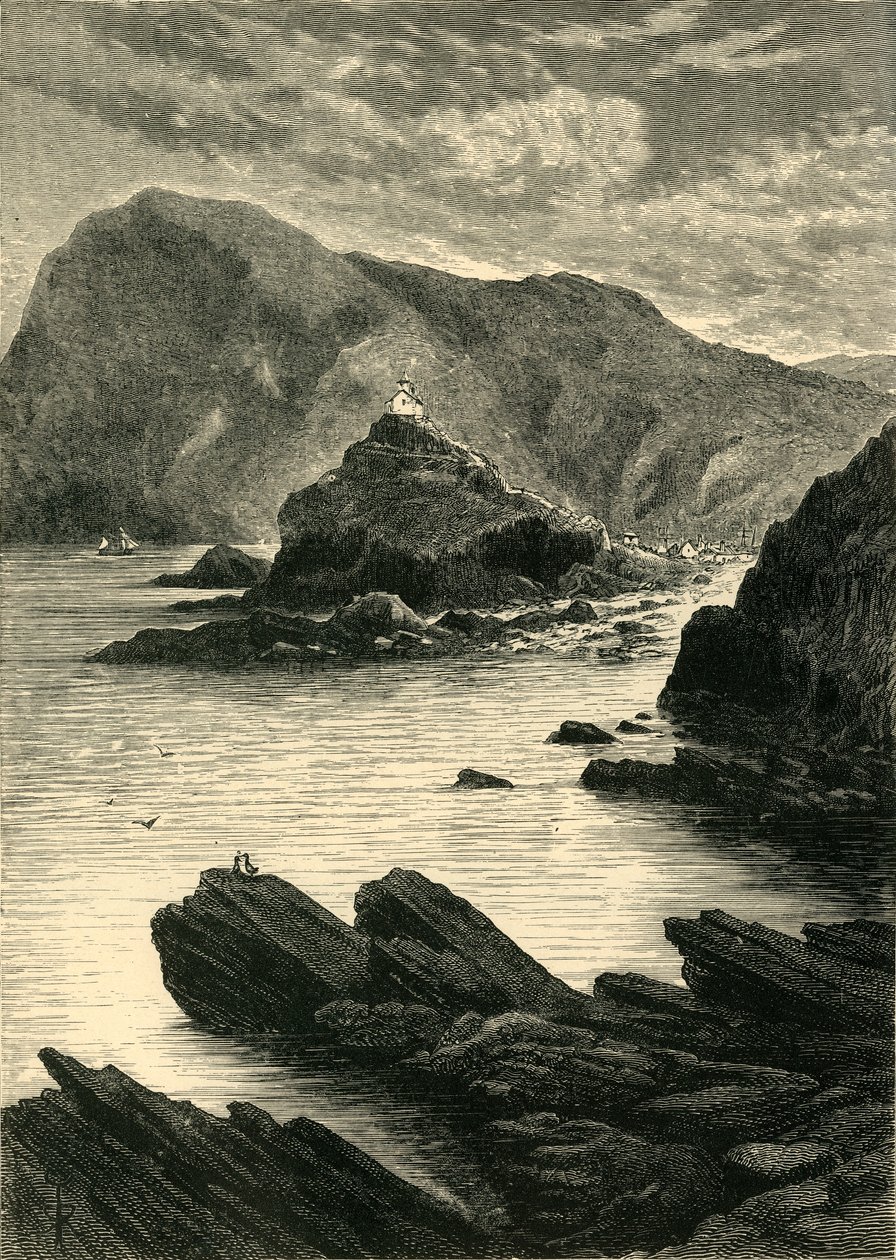 Ilfracombe - Udsigt fra klipperne ved bunden af Capstone, 1898. af Unbekannt
