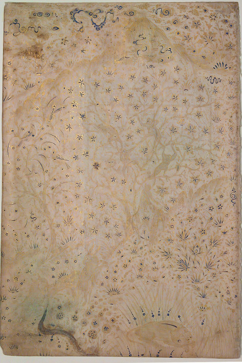Illuminated Leaf, Iran, 1500-tallet. af Unbekannt