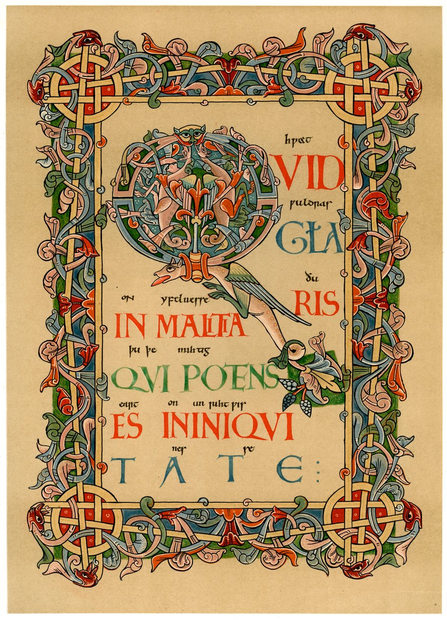 Oplyst initial Q, c1073 af Unbekannt