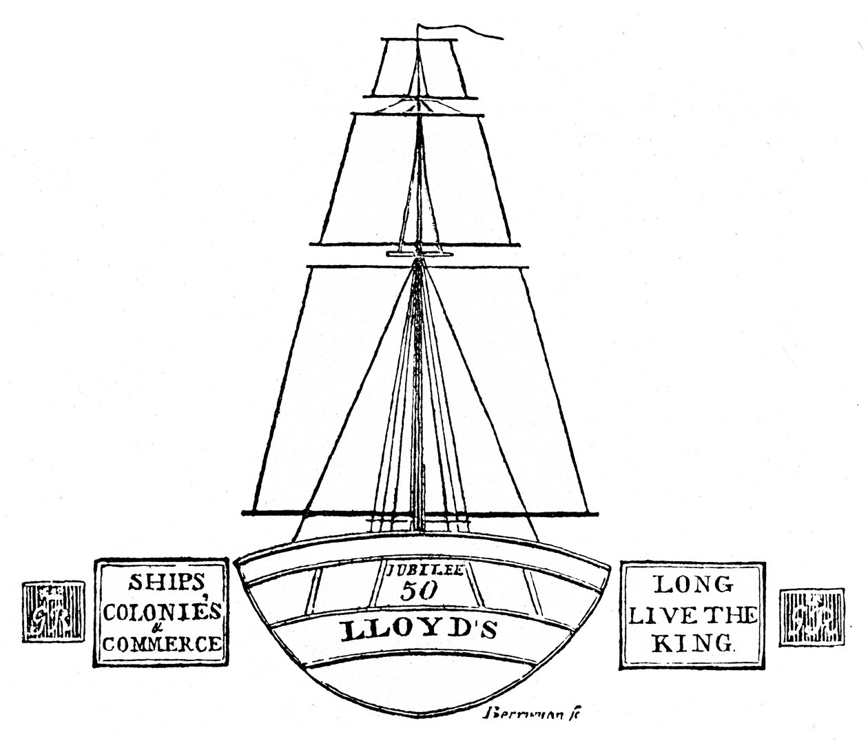 Illumination at Lloyds, 1809, 1928 af Unbekannt