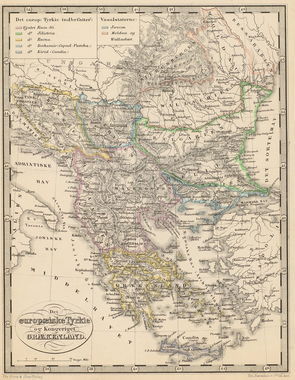 Illustration hentet fra bogen Atlas of All Parts of the Earth af ukendt forfatter og udgivet af Chr. Steen & Søn (København, 1857) af Unbekannt