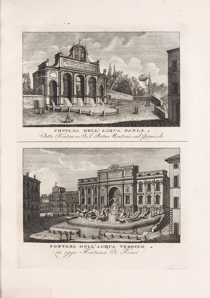 Illustration hentet fra boken Samling af gamle og moderne udsigter over byen Rom og dens nærhed av ukjent forfatter og udgivelse av at Piale neg. af Unbekannt