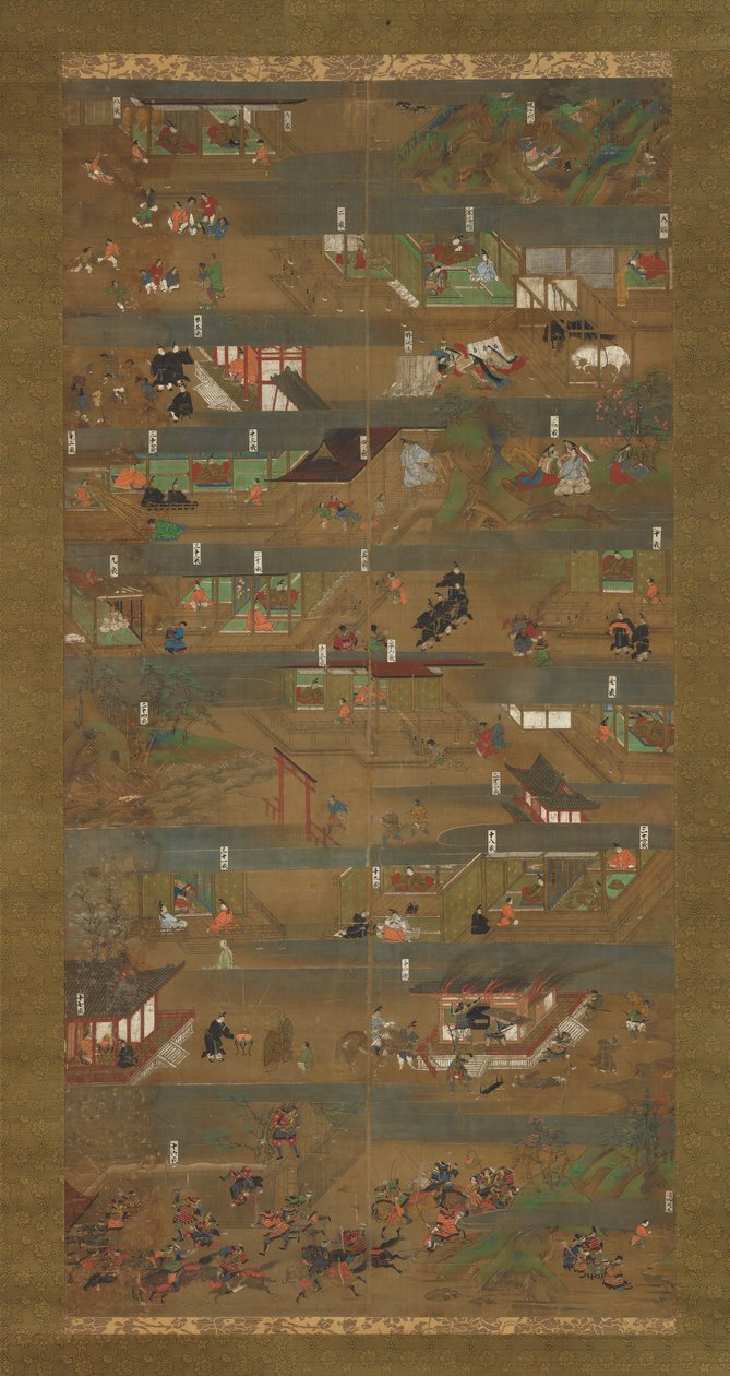 Illustreret biografi om prins Shotoku Shotoku Taishi e-den, 1300-tallet. af Unbekannt