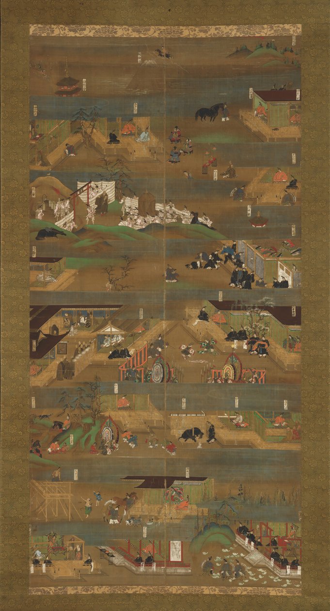 Illustreret biografi om prins Shotoku Shotoku Taishi e-den, 1300-tallet. af Unbekannt