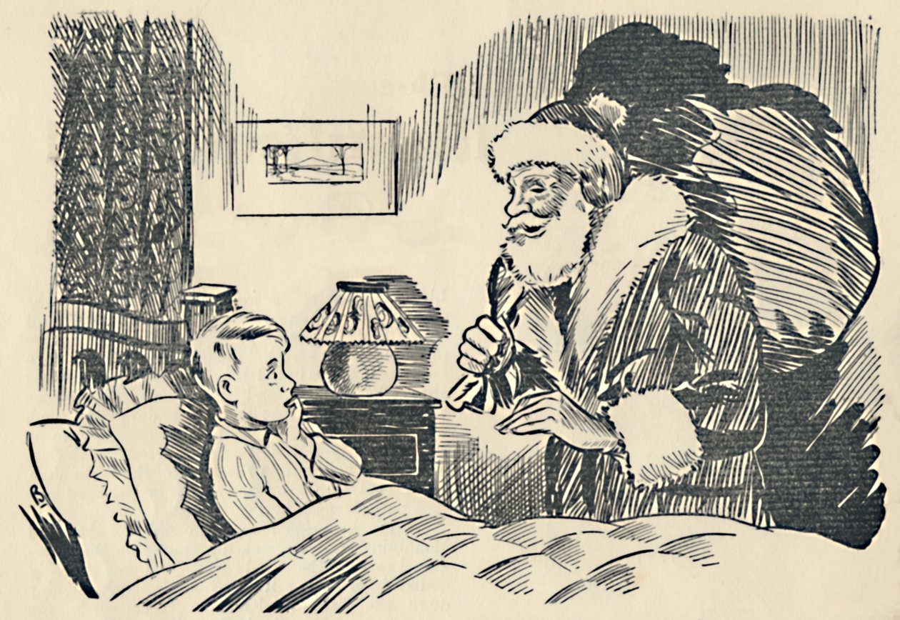 Illustration fra The Mystification of Santa Claus, 1936. af Unbekannt