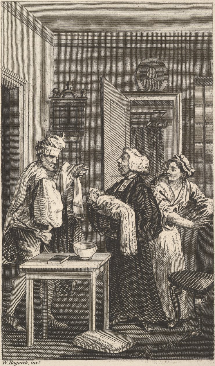 Illustration til Tristram Shandy, bind 4, 1800-tallet. af Unbekannt
