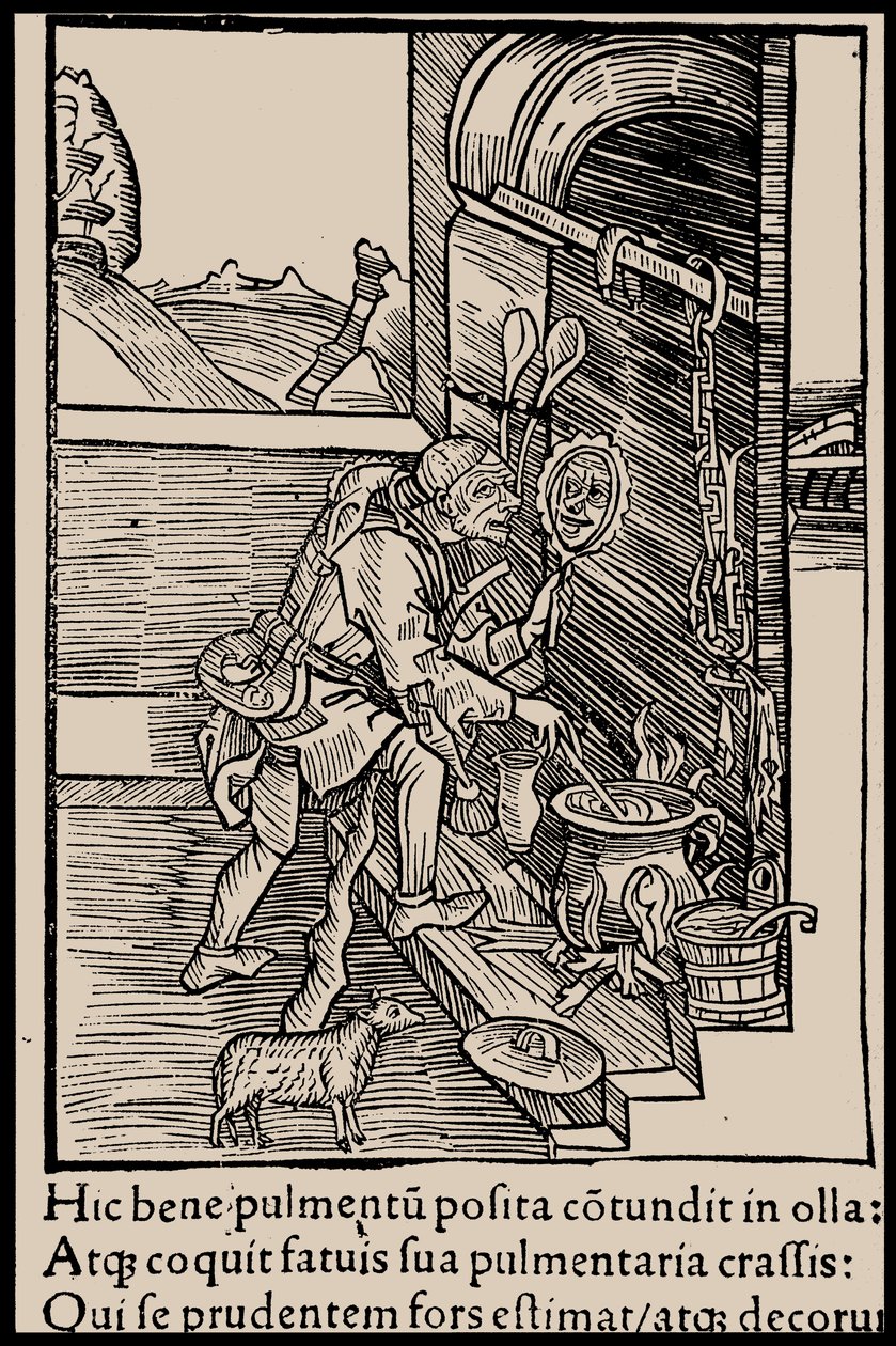 Illustration til bogen Ship of Fools af Sebastian Brant, 1497. af Unbekannt