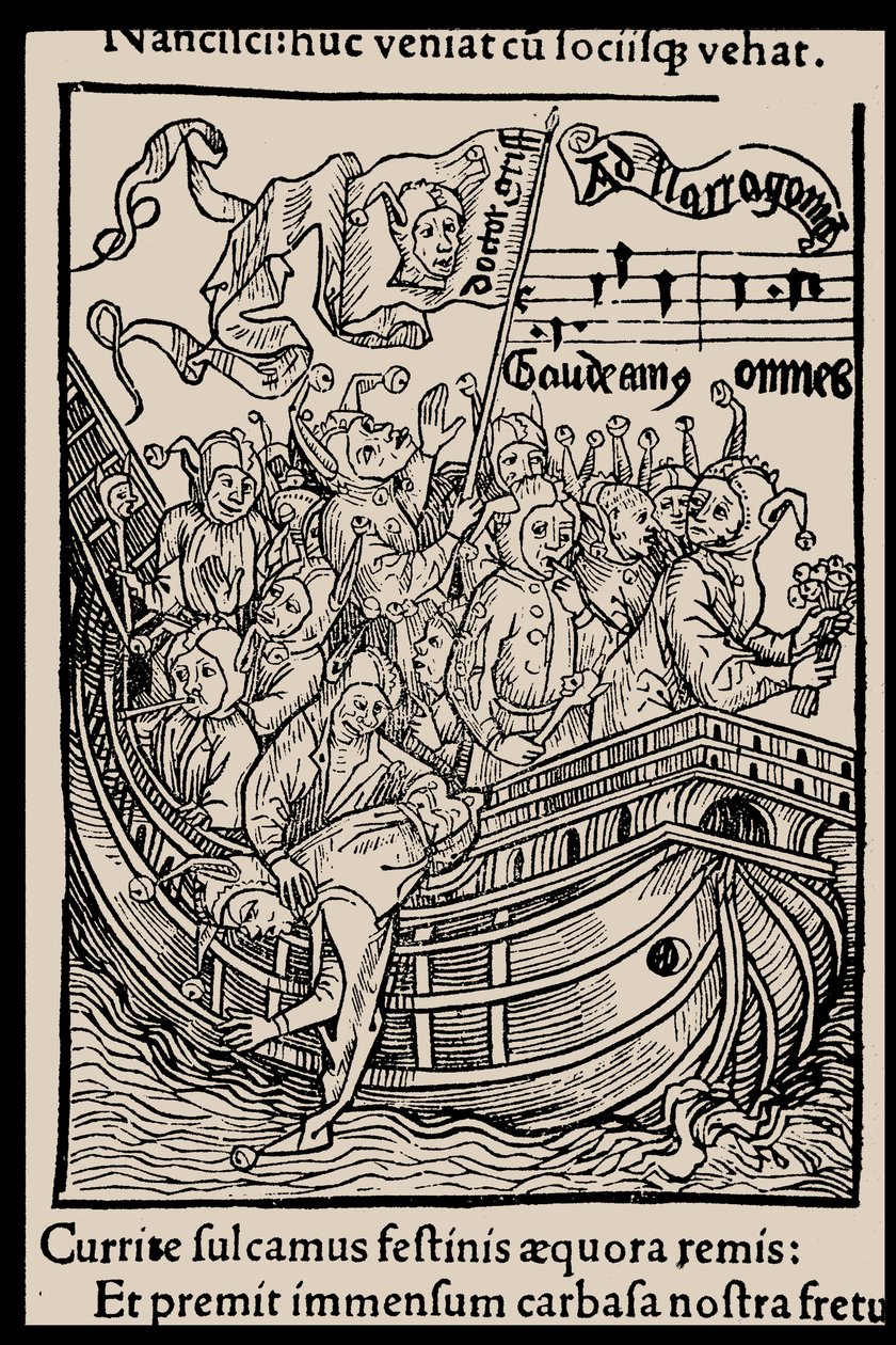 Illustration til bogen Ship of Fools af Sebastian Brant, 1497. af Unbekannt