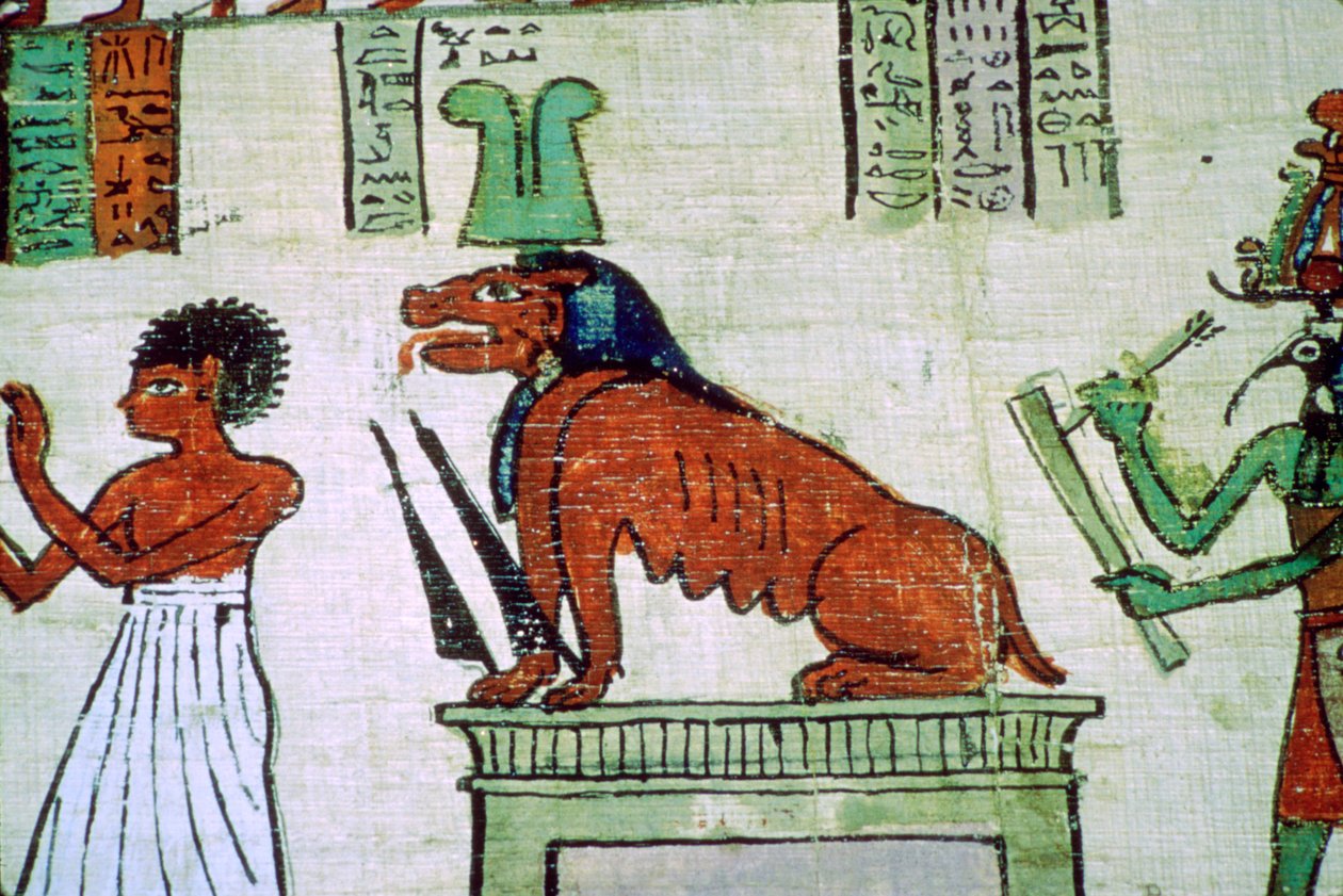 Billede af den egyptiske guddom Ammit af Unbekannt