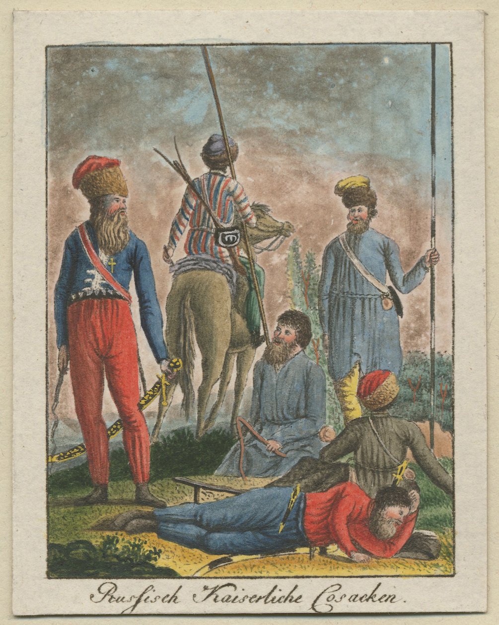 Kejserlige russiske kosakker, 1799 af Unbekannt