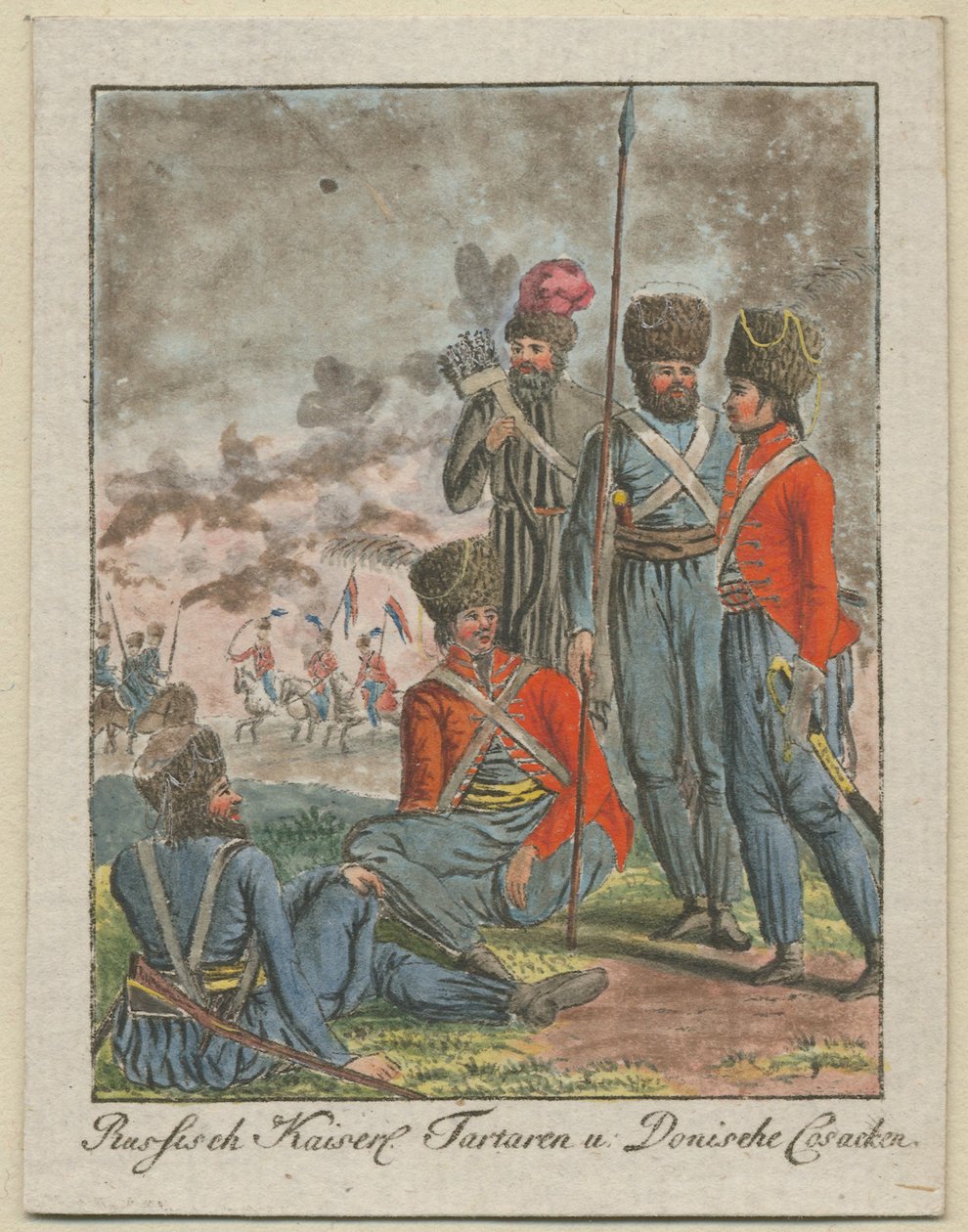 Kejserlige russiske kosakker, 1799 af Unbekannt