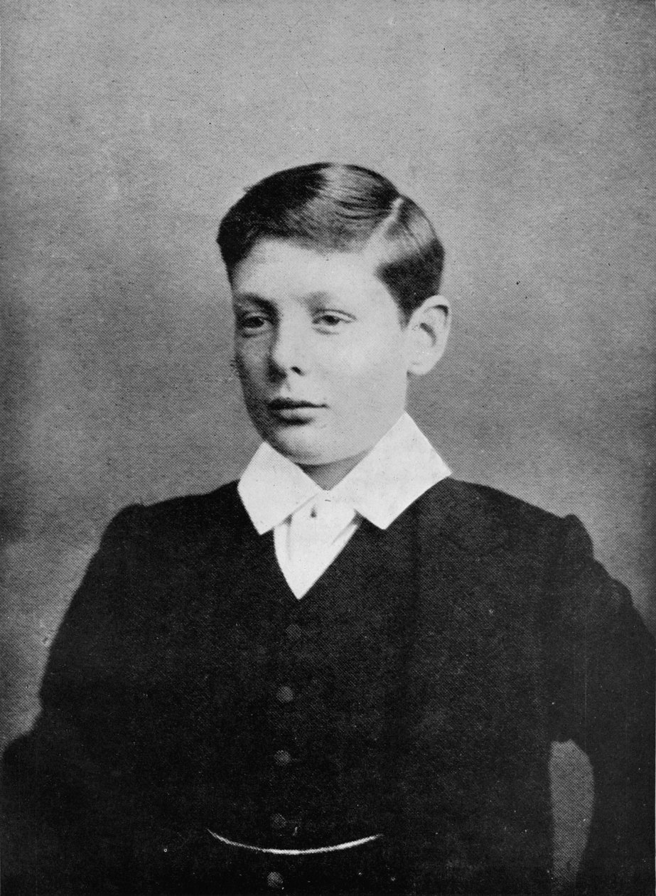 I 1888 tog Winston S. Churchill til Harrow, c1888, 1945 af Unbekannt