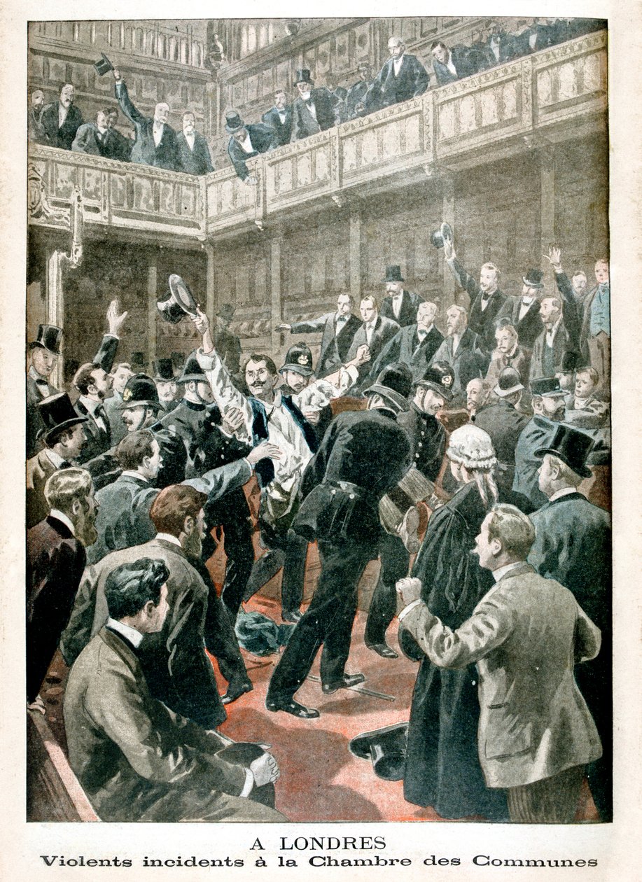 I London, Voldelig hændelse i Underhuset, 1901 af Unbekannt