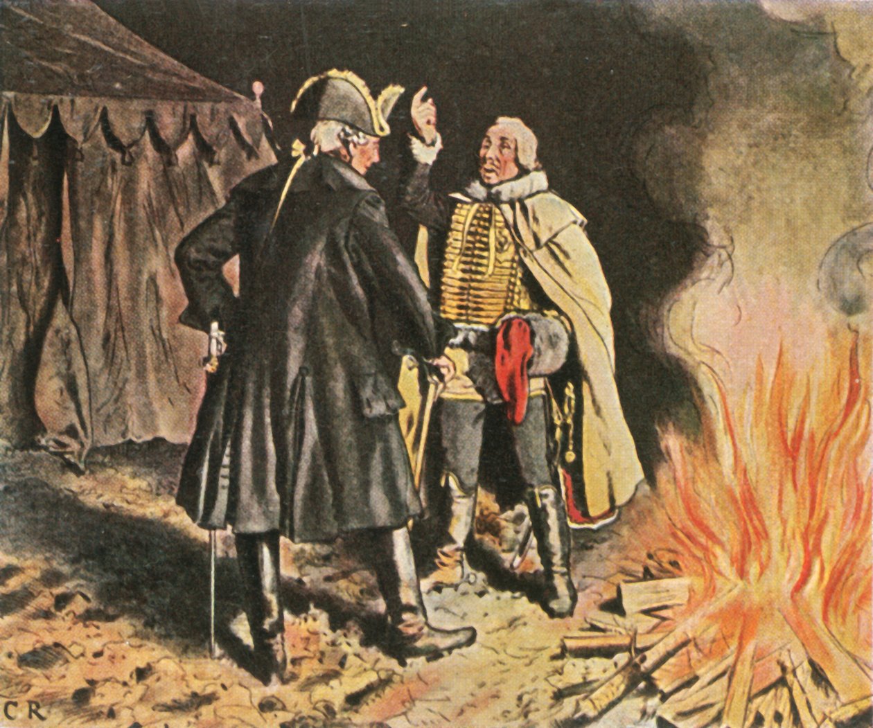 I Bunzelwitz-lejren, september 1761, 1936. af Unbekannt