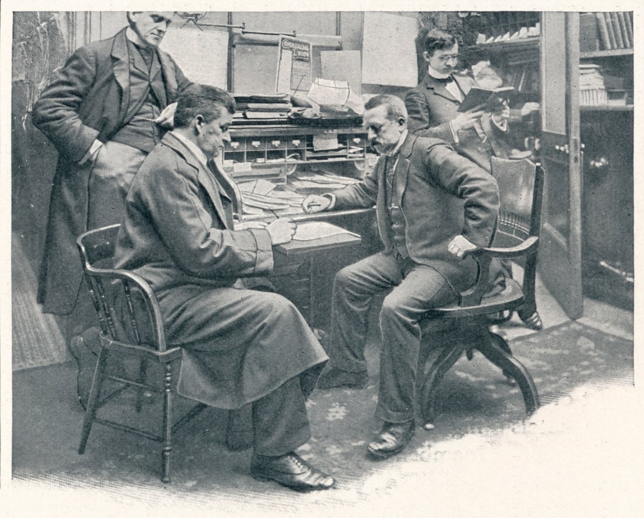 På vicegeneralkonsulens kontor på det amerikanske konsulat, London, c1903 1903 af Unbekannt