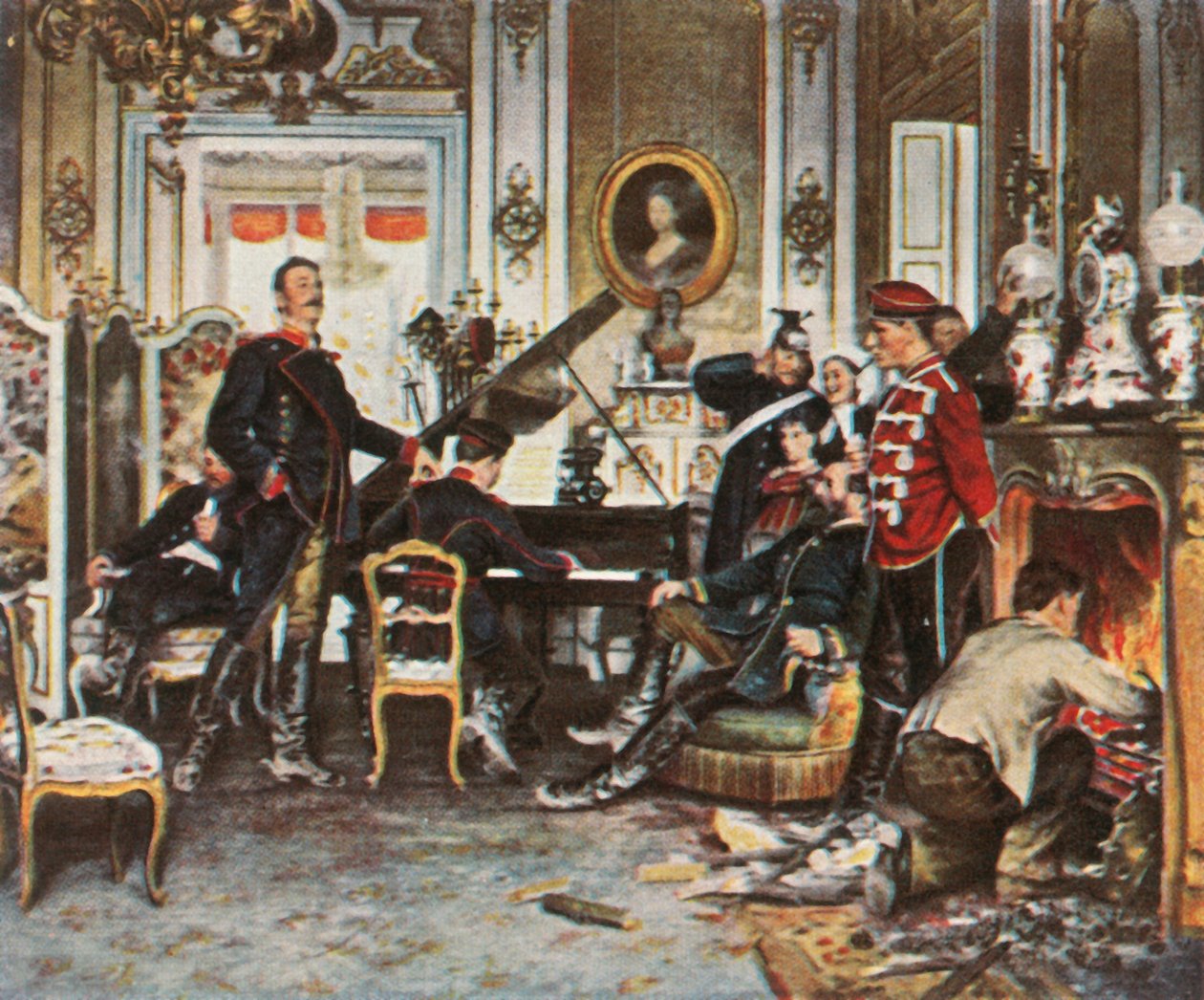 I troppekvarteret uden for Paris, 187071, 1936. af Unbekannt