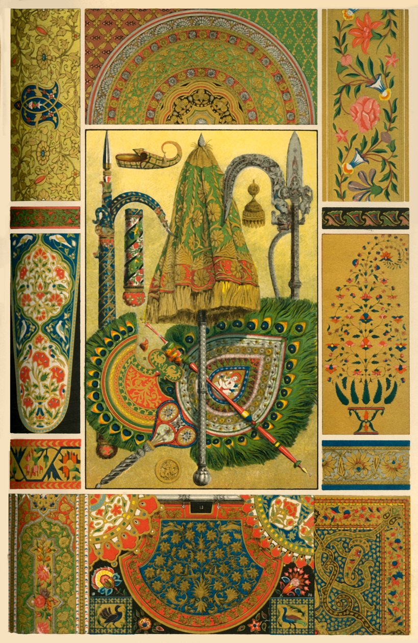 Indisk metalarbejde, broderi, vævning og maling, 1898. af Unbekannt