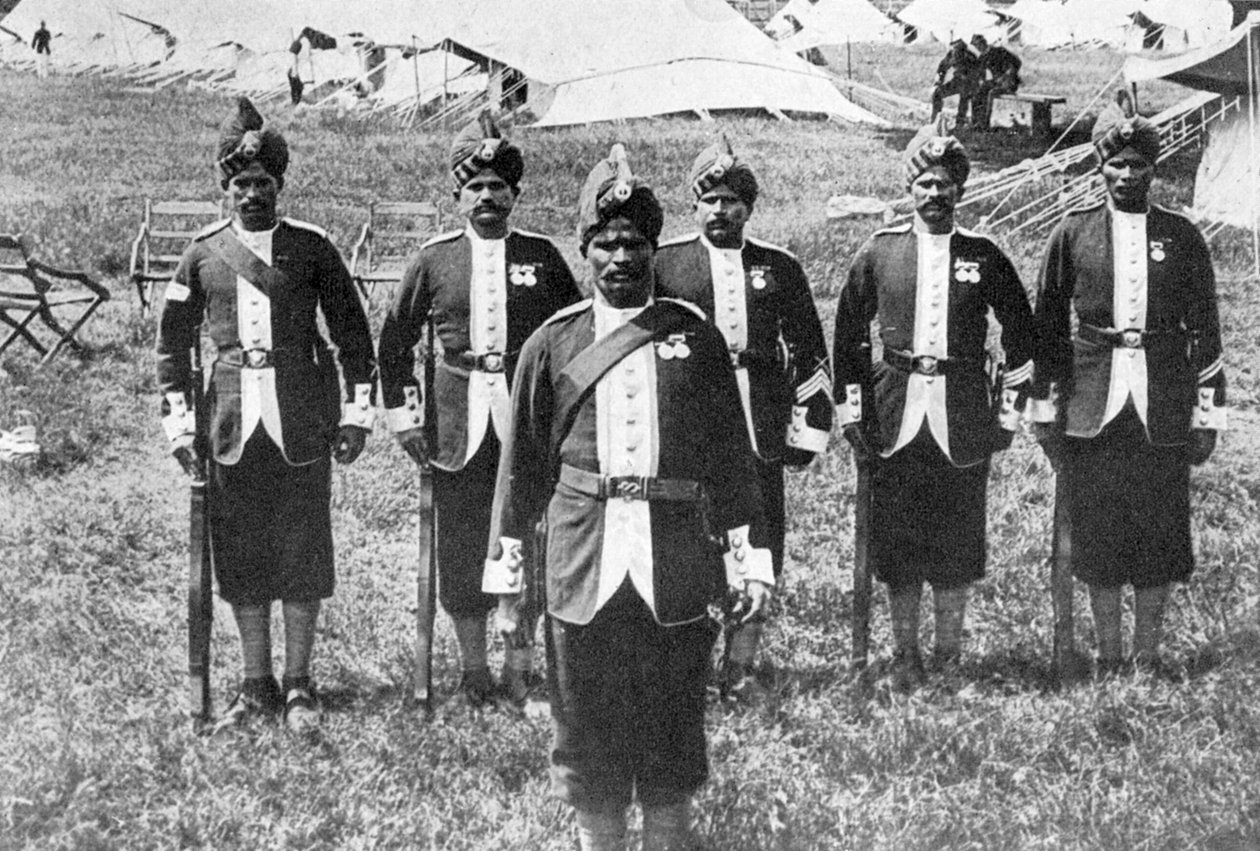 Indiske tropper ved fronten, Første Verdenskrig, 1914-1918, c1920 af Unbekannt