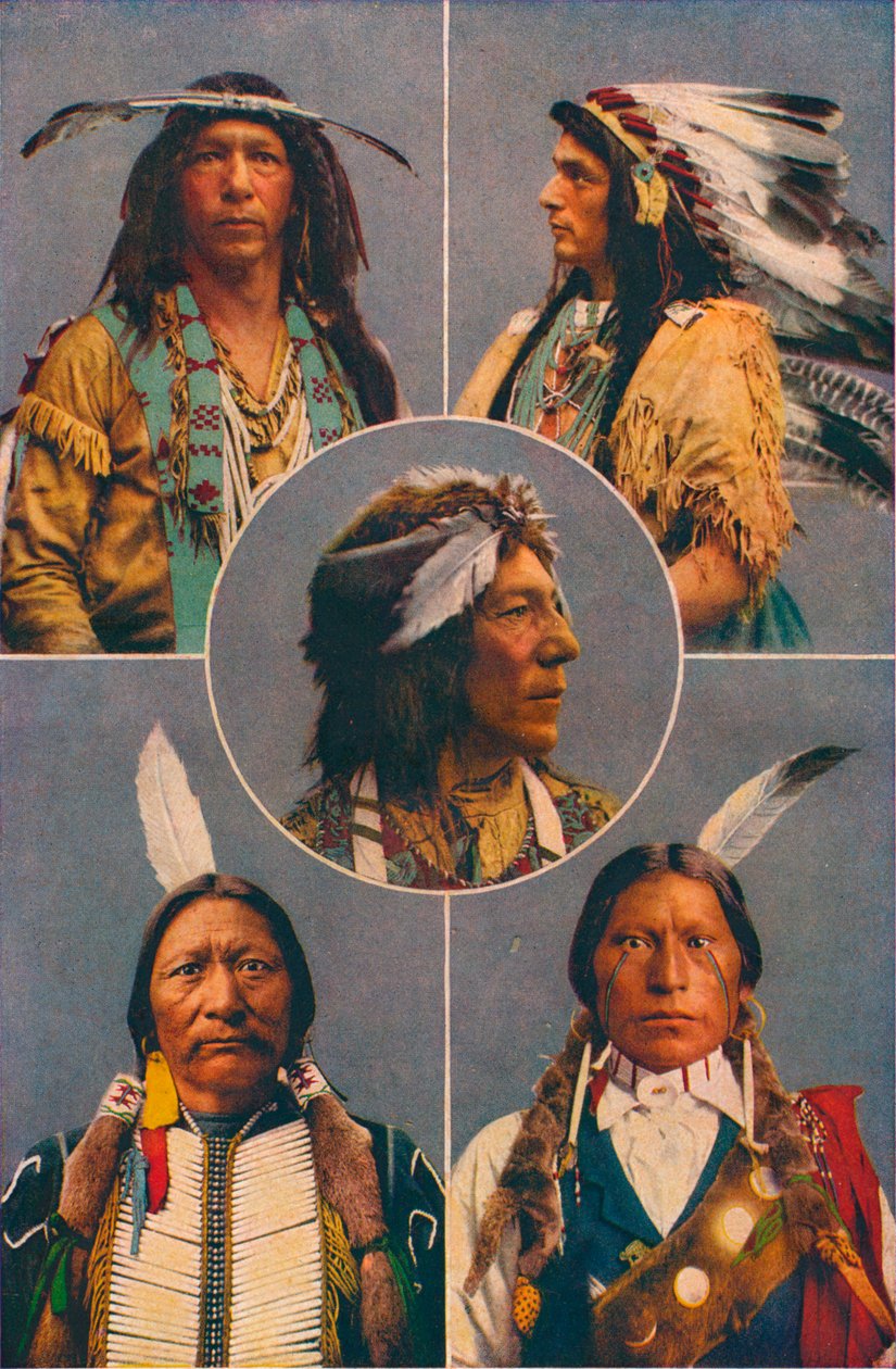 Indiske typer af Nordamerika, 1909 af Unbekannt