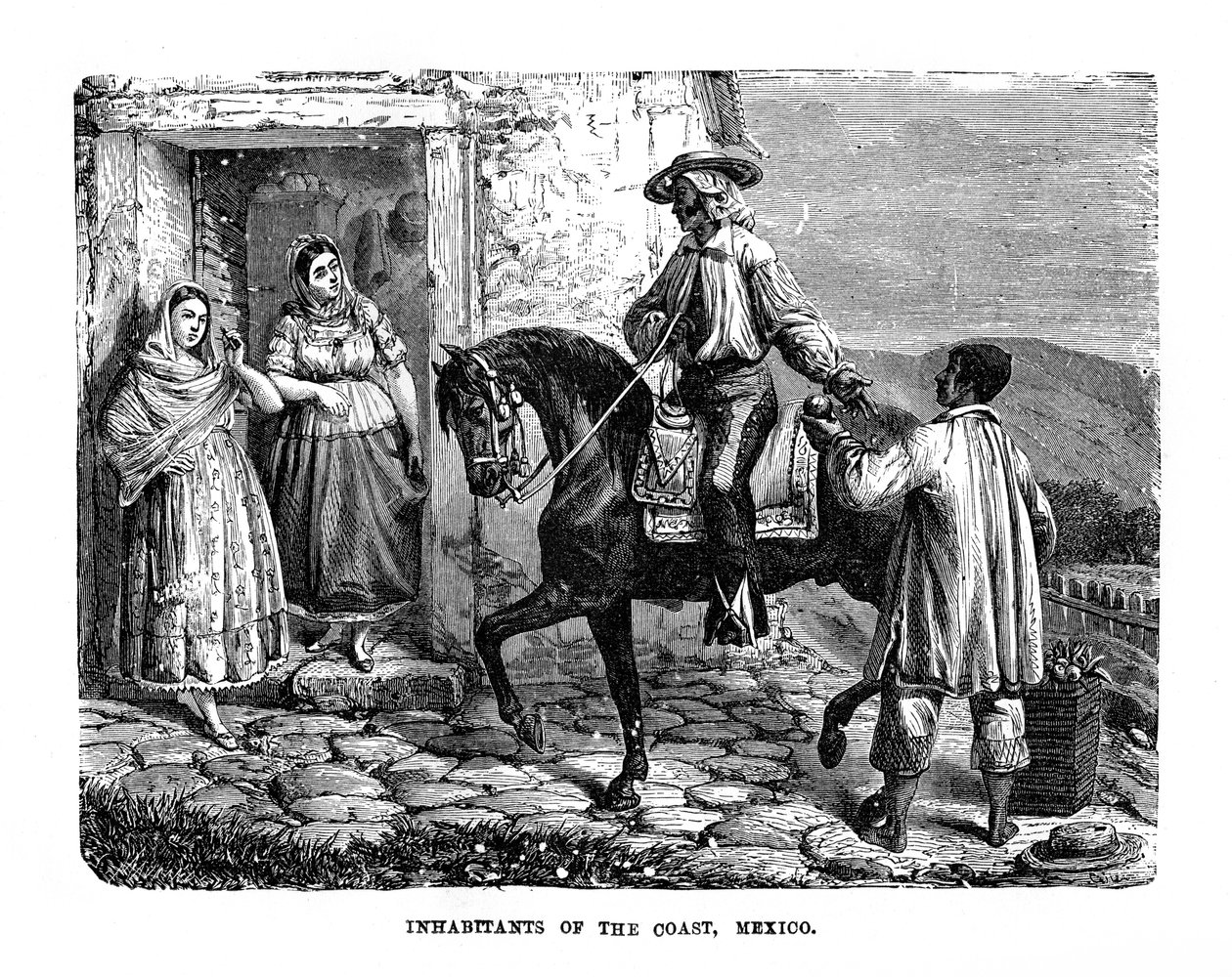 Indbyggere af kysten, Mexico, 1872 af Unbekannt