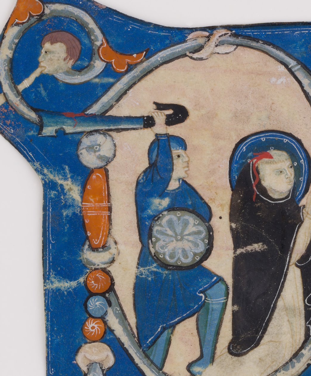 Indledende P med Sankt Peters Martyrs martyrium, anden halvdel af 1200-tallet. af Unbekannt