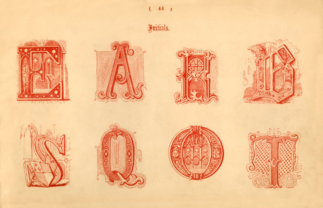 Initialer, 1862 af Unbekannt