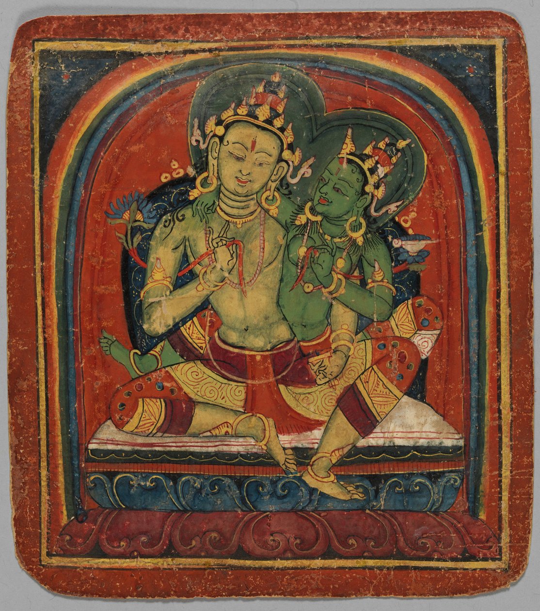 Indledningskort Tsakalis: Manjushri, begyndelsen af det 15. århundrede. af Unbekannt
