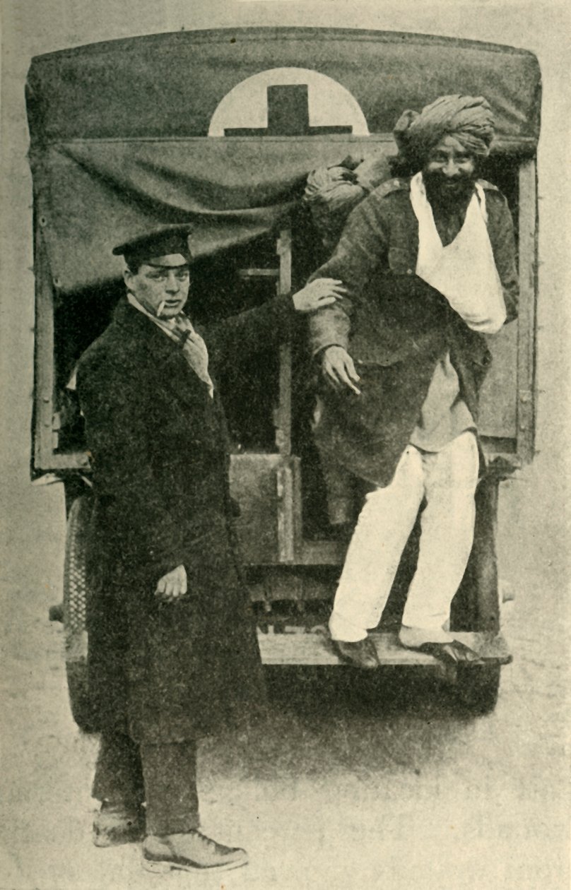 Såret indisk soldat, Første Verdenskrig, 1914, c1920. af Unbekannt