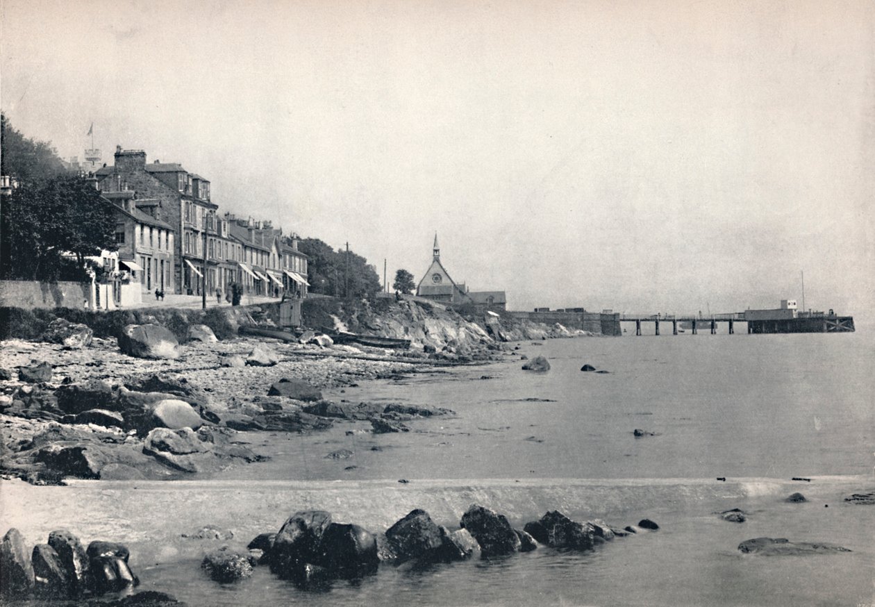 Innellan - Viser Rocky Beach og Steamboat Pier, 1895 af Unbekannt