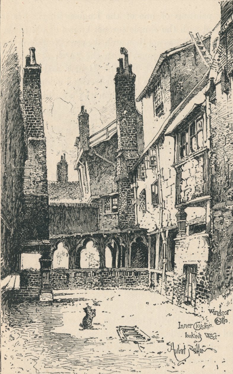 Indre Kloster, Looking West, 1895 af Unbekannt