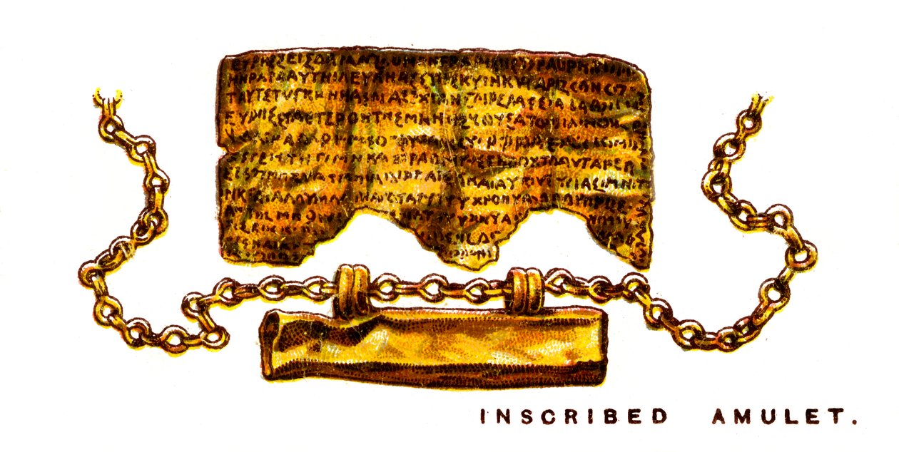 Indskrevet amulet, 1923 af Unbekannt
