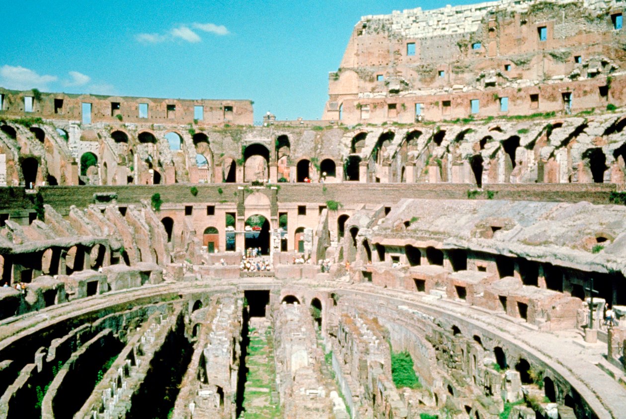 Inde i Colosseum, Rom, Italien af Unbekannt