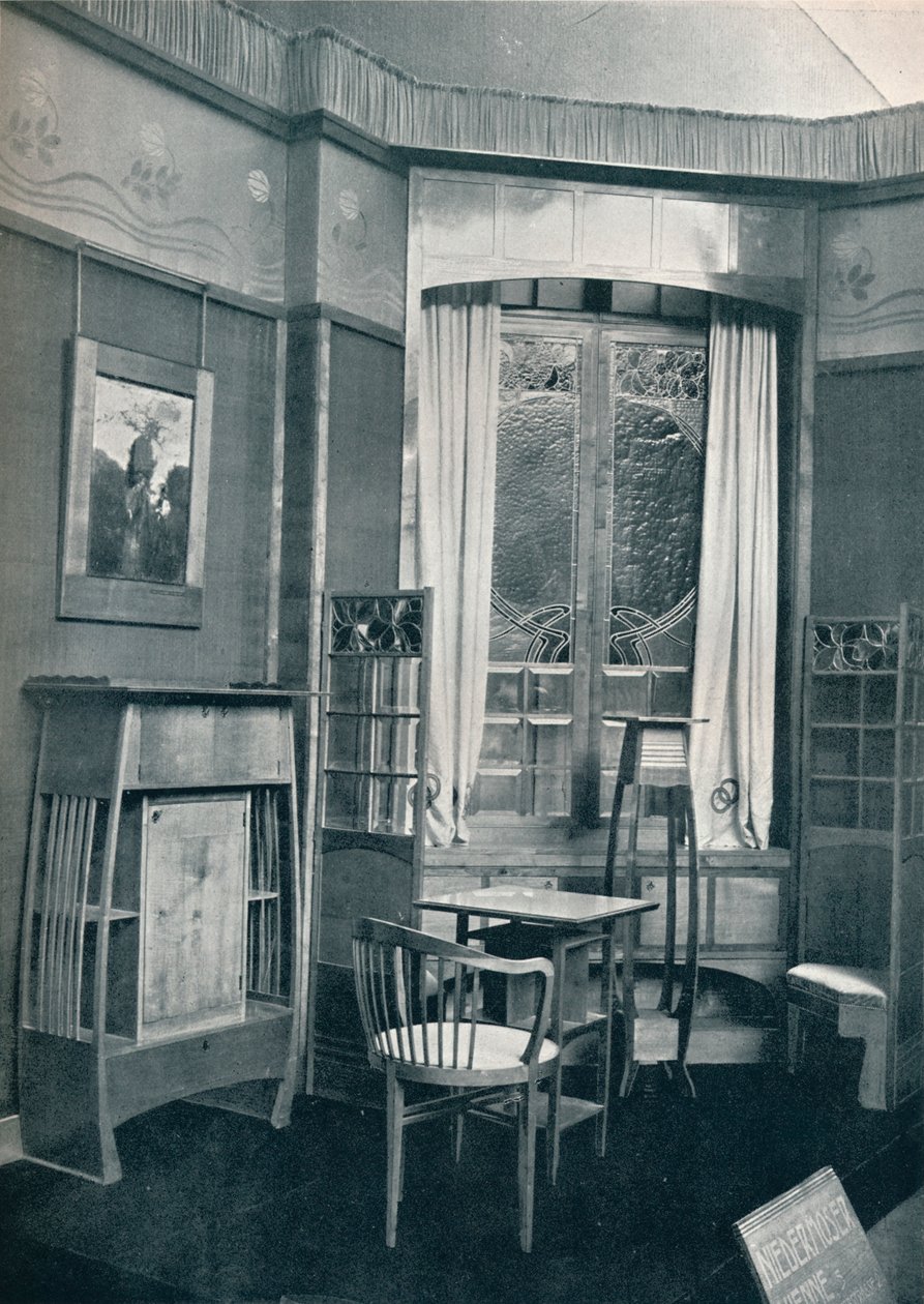 Interiør. Dekoreret af M. Niedermoser, c1900 af Unbekannt