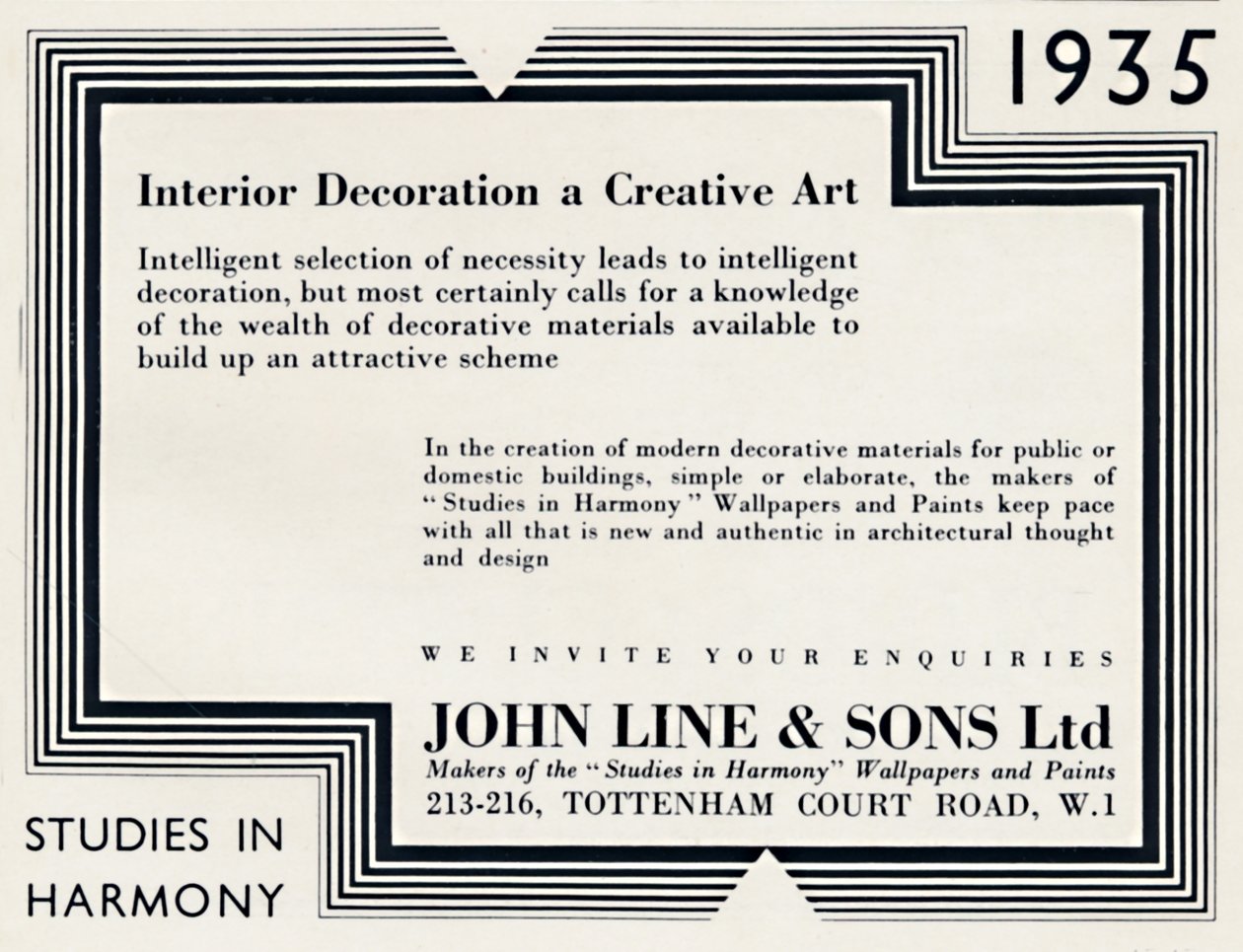 Indvendig udsmykning en kreativ kunst - John Line & Sons Ltd, 1935 af Unbekannt