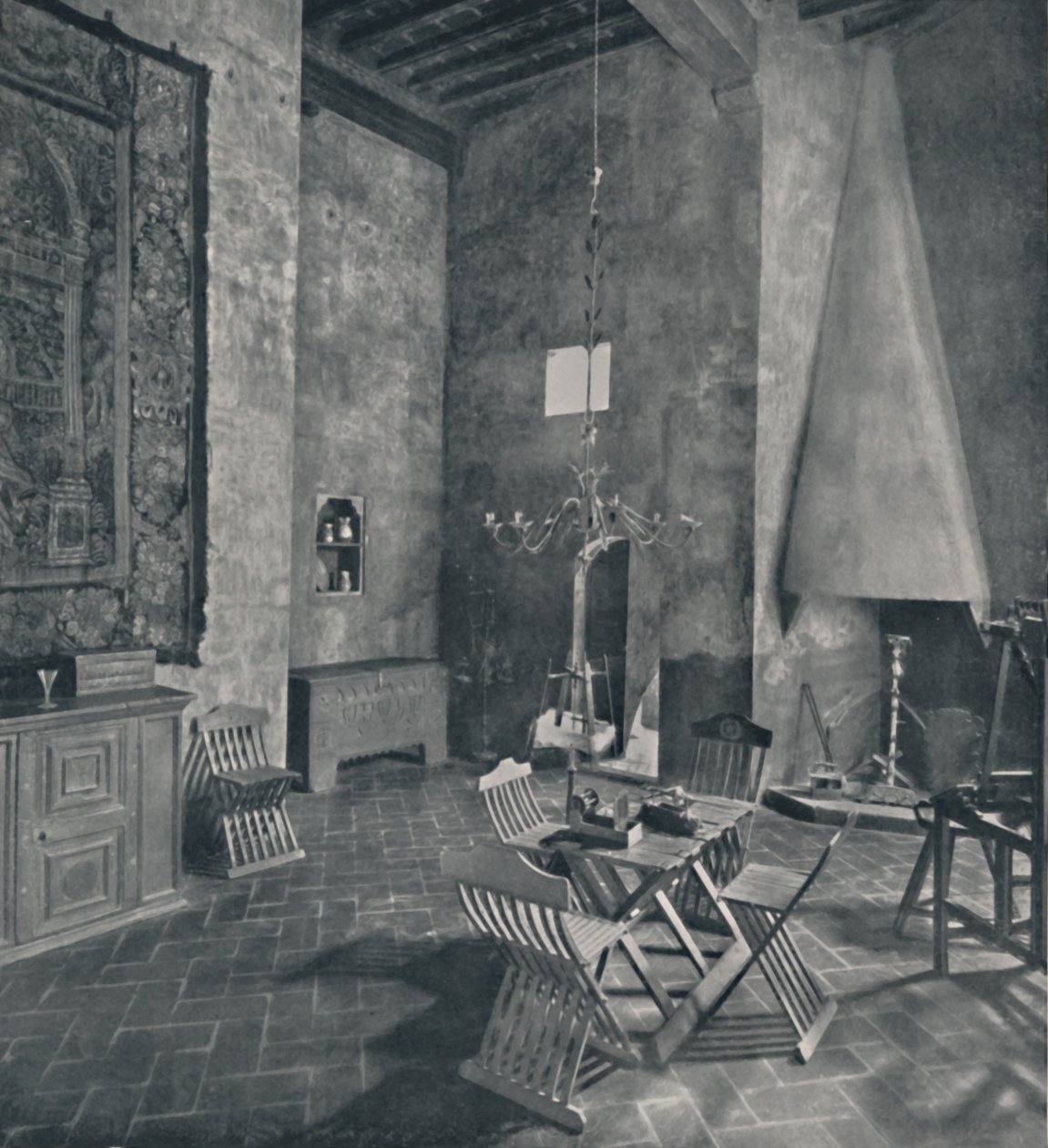 Interiør, Palazzo Davanzati, 1928 af Unbekannt
