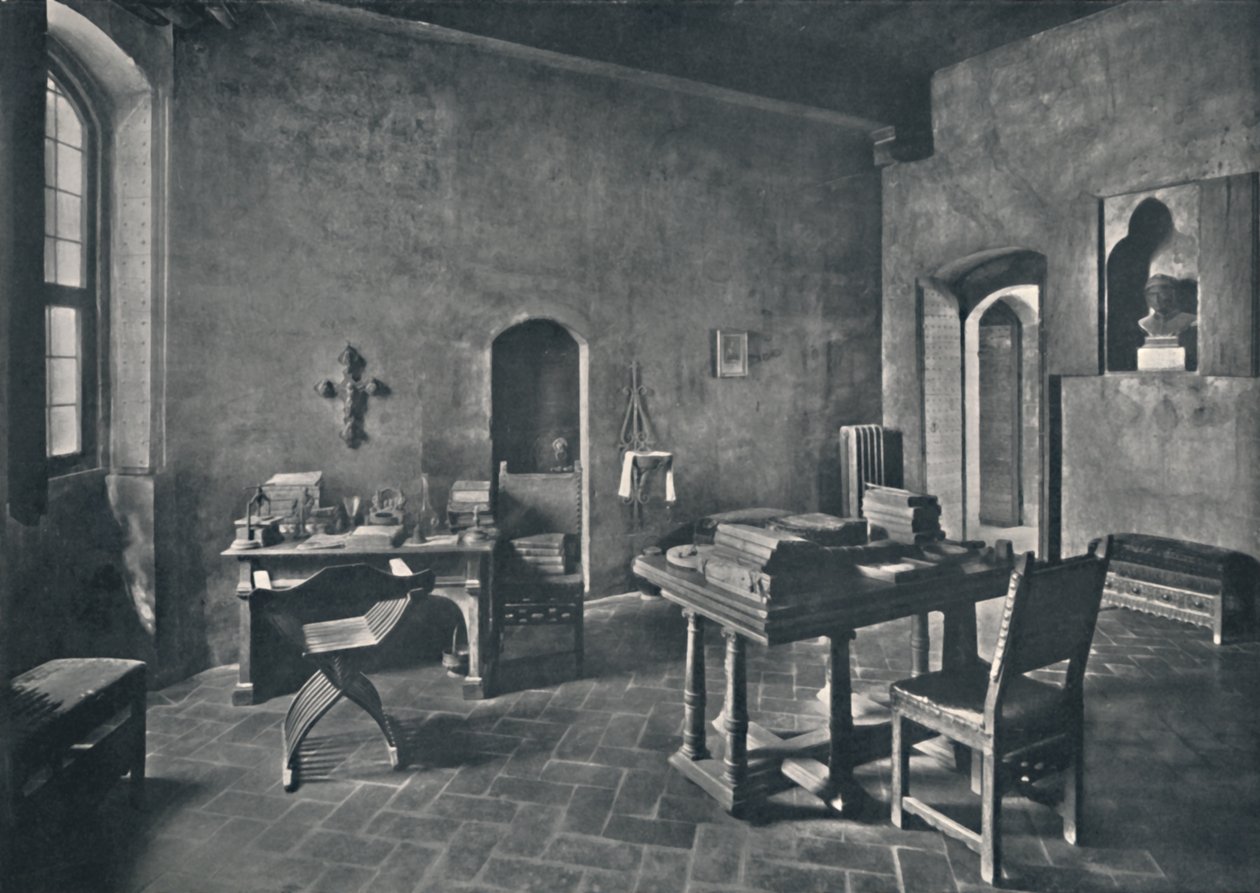 Interiør, Palazzo Davanzati, 1928 af Unbekannt