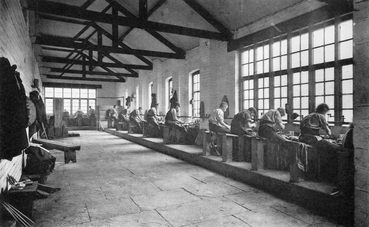 Interiør, Thomas Firth & Sons Norfolk Works, Sheffield, c1890 af Unbekannt