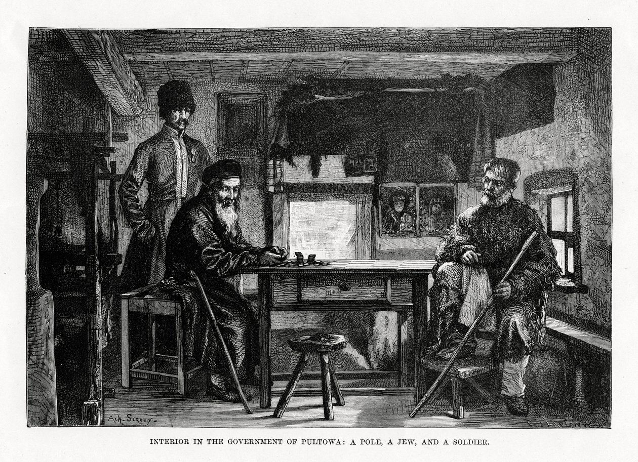 Interiør i regeringen i Pultowa, det centrale Ukraine, 1879 af Unbekannt